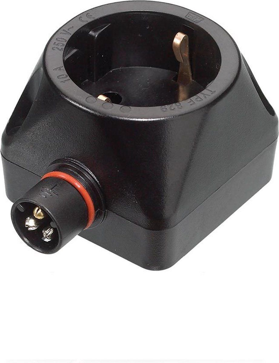 DEFA AS DEFA stekkerdoos 220V - Zwart