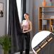 MARAPON® Gordijnen van fluweel, grijs, met multifunctionele band, ondoorzichtig, verduisteringsgordijnen voor bescherming tegen hitte, voor woonkamer, schuifgordijnen, isolerend, 2 stuks