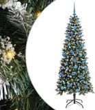 vidaXL Kunstkerstboom Groen 180 cm PVC en Plastic en Staal