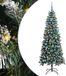 vidaXL Kunstkerstboom Groen 180 cm PVC en Plastic en Staal