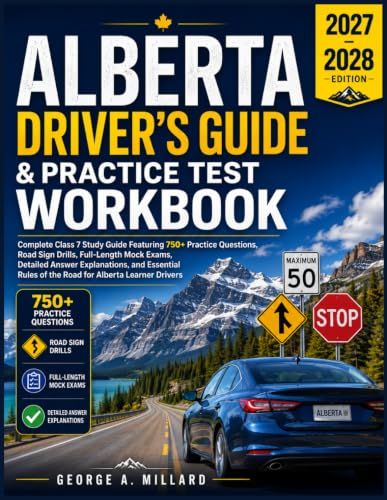 Alberta Alberta Driver's Guide & Practice Test Workbook 2027–2028