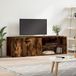 Maison Exclusive - meuble TV, placage chêne fumé, 120x34x37 cm, panneau de particules