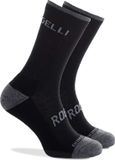 Rogelli Merino Wool Dames en Heren Fietssokken - Zwart