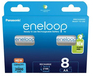 Panasonic eneloop AA Batterijen - 2000 mAh - NiMH - 8 stuks