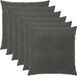 vidaXL - Taie d'oreiller - 6 pièces - HEERLEN - Gris foncé - 55 x 55 cm - Velours
