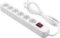 MediaRange Stekkerdoos 6-WAY SOCKET STRIP Wit 1.40m