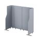 Jan Nowak Akoestisch Paneel voor Kantoor in PET NRC 0.85, Modulaire Akoestische Roomdivider met Metalen Voeten, Geluidsabsorberende Wand - 160 cm Moon Dust