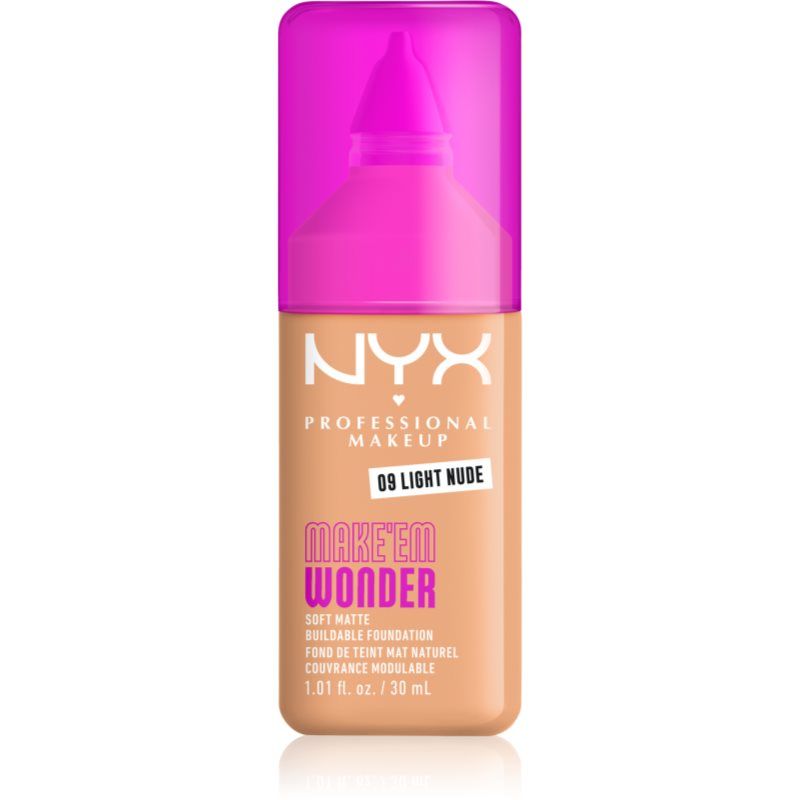 NYX Professional Make Up Make 'EM Wonder Foundation - Zachte matte finish - Light Nude