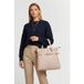 Coccinelle Large Leather Tote Bag In Pink