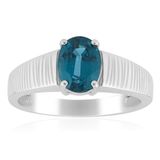 Cavill - Zilveren ring met 1,36 ct Ovale Groene Kyaniet