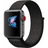 ShieldCase Apple Watch nylon loop band (zwart)