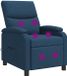 vidaXL Relaxstoel Blauw Stof