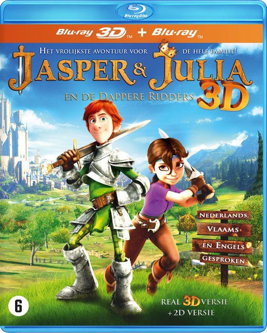 Animation Jasper & Julia En De Dappere Ridders (3D & 2D Blu-ray) - Kinderen & Familie - Nederlands Gesproken