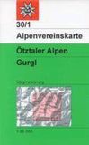 Otztaler DAV Alpenvereinskarte 30/1 Ötztaler Alpen Gurgl 1 : 25 000