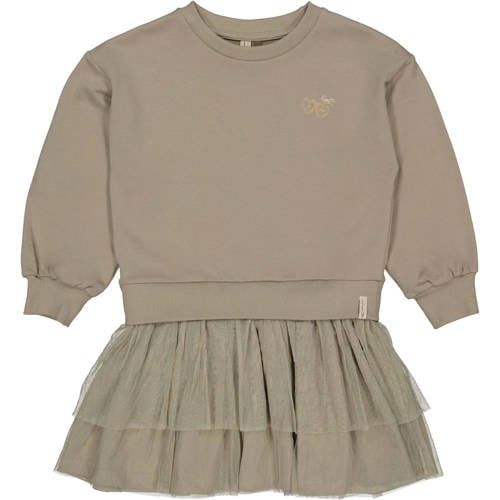 LEVV Little korte jurk taupe