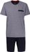 Götzburg Homme shortama col rond - bleu moyen chiné