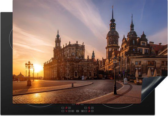 KitchenYeah® Inductie beschermer 77x51 cm - Dresden centrum - Inductiebeschermer