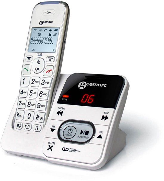 Geemarc Amplidect 295 - Draadloze telefoon met antwoordapparaat