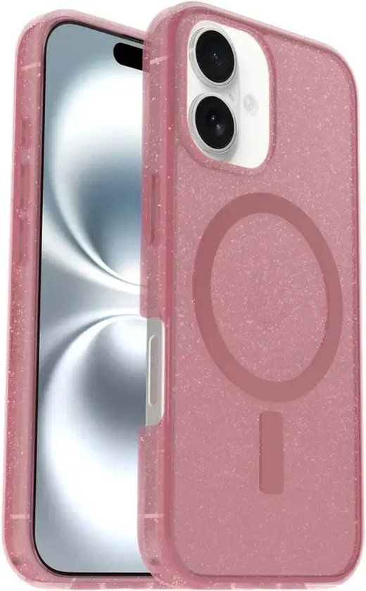 Otterbox Symmetry Clear Mag Case for iPhone 16 - Thimble Berry Pink