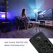Qoltec - Power Strip - 8 Outlets - Surge Protection - 2.5m - Black