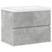 Icecat Ensemble de meubles de salle de bain en 2 pièces bois traité gris béton