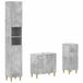 vidaXL - 3-delig - badkamerkast - set - ARNHEM - Betongrijs - Bewerkt - hout