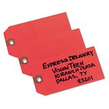 Avery 12345 Onbespannen verzendlabels, Papier, 4 3/4 x 2 3/8, Rood (Doos van 1000)