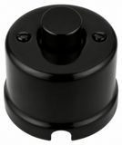 Vrai porcelaine Montage en saillie porcelaine Rétro LED variateur rotatif, Tout-en-un, série QR1 noir