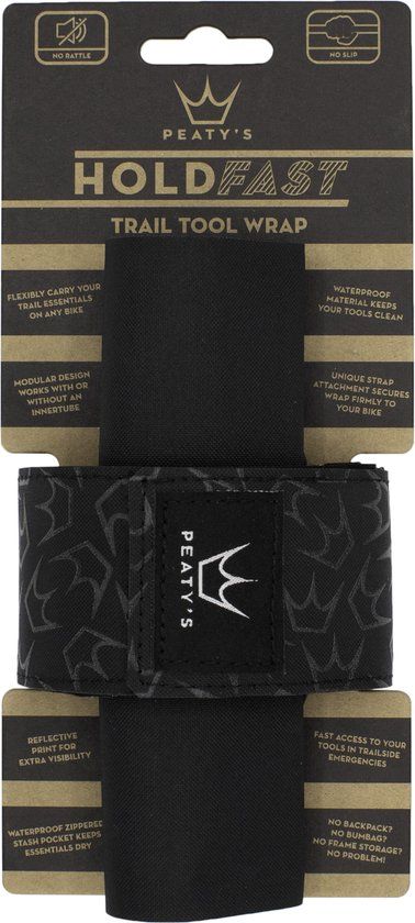Peaty's HoldFast Trail Tool Wrap Frame Draagriem Zwart