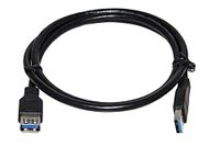 LINK LKCU3050LS USB 3.0 kabelstekker/bus 28 Awg halogeenvrij TPE, zwart, 5 m