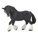 Papo - Handgeschilderde - Figuurtjes - Paarden veulens en pony's - Zwart Shire Paard - 51517 - Verzamelbaar - Voor kinderen - Geschikt voor jongens en meisjes - Vanaf 3 jaar