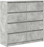 vidaXL Dressoir betongrijs 100x35x99 cm bewerkt hout