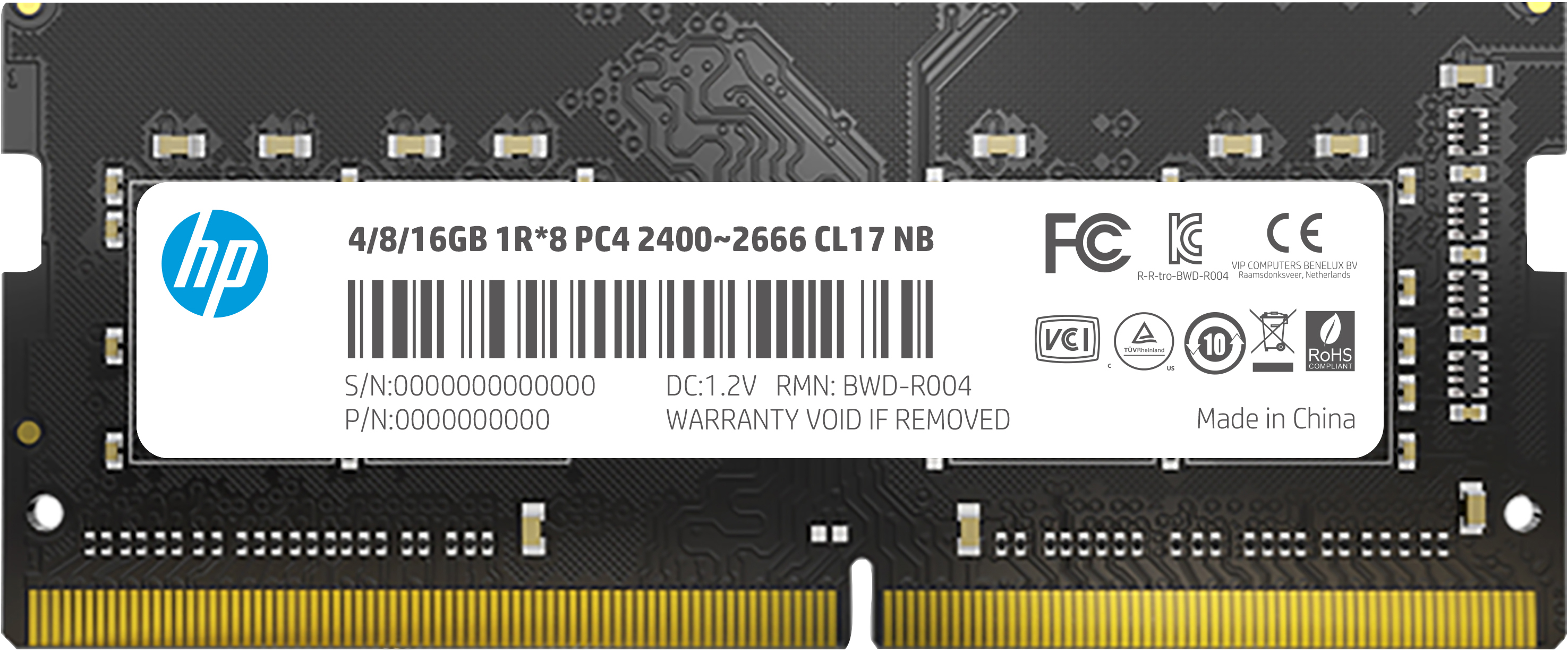 HP DDR4 2666MHz 8 GB SODIMM