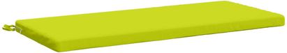 vidaXL Coussin de banc SOEST 100% Polyester Vert vif 110 x 50 x 5 cm