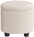 Songmics Poef Voetenbank Lichtbeige