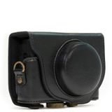 MegaGear MG283 Zwarte Cameratas en Rugzak van Kunstleer voor Sony Cyber-shot DSC-RX100 VI, DSC-RX100 V, DSC-RX100 IV, DSC-RX100 III