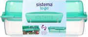 Sistema Sistema to go - lunch stack lunchbox - rectangle 1,8 liter - roze