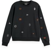 Scotch & Soda Dames Sweater Zwart Katoen/Polyester