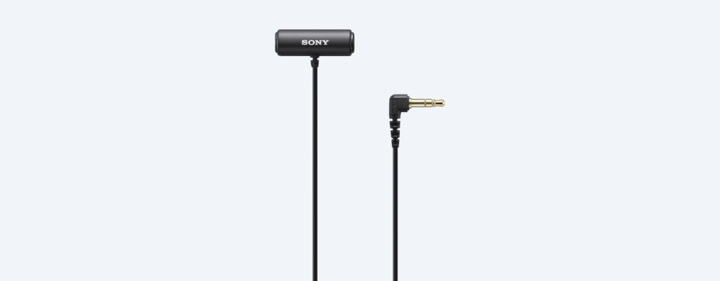 Sony ECM-LV1 Lavalier Microphone - Black - Wired