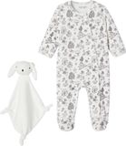Vertbaudet Ensemble barboteuse en velours et peluche