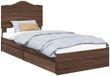 vidaXL Opbergbed met lade Bruin Eiken 70 x 190 cm Bewerkt hout