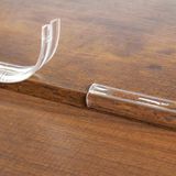 Seki Randbescherming voor baby's en kinderen, 6 m, 100% siliconen, transparant, zelfklevend, hoekbescherming voor tafel, meubels en werkblad, zachte randbescherming voor kinderen