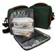NERTHUS Lunchtas groen + luchtdicht, robuuste stof, 2 glazen stoppers, met 2 tupper-glas