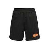 Malelions regular fit casual short met logo - zwart