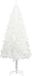 vidaXL Sapin de Noël artificiel avec aiguilles réalistes 120 cm blanc