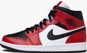 Jordan Air Jordan 1 Mid Black/Black-Gym Red "Chicago Black Toe" 554724-069