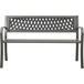 Maison Exclusive Banc de jardin 125 cm Gris acier
