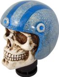 Simoni Racing Pookknop Skull + Blauwe Helm