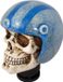 Simoni Racing Pookknop Skull + Blauwe Helm