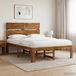 vidaXL Tweepersoonsbed met hoofdbord ROSTOCK Naturel 120 x 190 cm